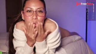 [GetFreeDays.com] Cute Latina with a cute face sucks a cock while wearing glasses Sex Film May 2023-3