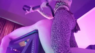 Pegged Gagged and Drooling Uncontrollably Strapon!-7