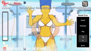 [GetFreeDays.com] Marge Simpson Fucked In The Shower Against The Glass - Hole House Game Porn Video December 2022-2