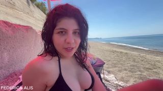 Federica Alis - [POV] TRADISCO IL MIO RAGAZZO IN SPIAGGIA CON IL DJ CHE MI SBORRA IN FACCIA-5
