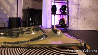 FullHD 1920p: Bondage & Femdom - Goddess Cum Inside Rubber Doll In Vacbed-3