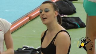 Voyeur - Warm Up In Tight & Sexy Spandex Shorts,  on voyeur -4