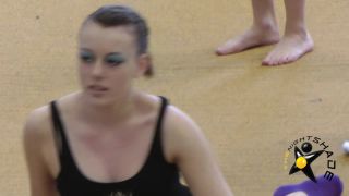 Voyeur - Warm Up In Tight & Sexy Spandex Shorts,  on voyeur -5