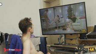 DADDY4K. Young blonde whore didnt mind to suck Daddys dick while her boyfriend was away-7