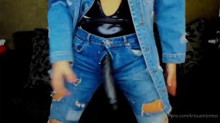 video 19 Krissa Mistress – Demin Mistress Will Fuck Your Holes With My BBC - dirty talking - pov ffm femdom-8