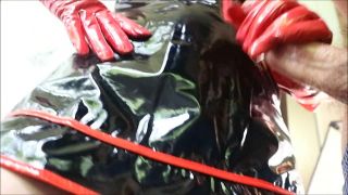 free porn clip 45 nylon feet femdom HJ Goddess Tease - HJ Latex red glove of nurse, nurse on pov-6