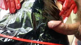 free porn clip 45 nylon feet femdom HJ Goddess Tease - HJ Latex red glove of nurse, nurse on pov-9