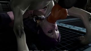 Uncensored Hentai 69 position with space creature. deep Throat-9