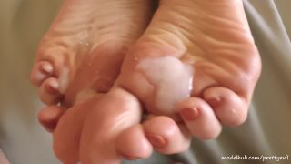 Online porn - Footjob – Amazing Footjob with Cum onto Feet Soles – best Foot Fetish from PrettyEvil handjob-9