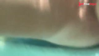 Underwater Creampie and Dildo in Pussy-0