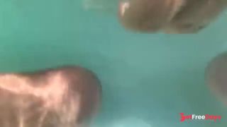 Underwater Creampie and Dildo in Pussy-3