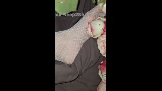 I masturbate my feet with roses-6