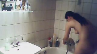 Sweet naked daughter in the bathroom Voyeur-7