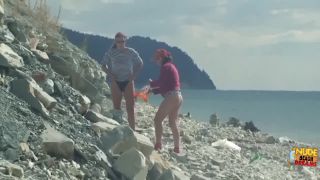 Real couples have sex at nude beach-7