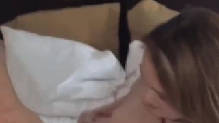 Video Horny American Blonde Wife In Lingerie Enjoys An Intense Dril...-8
