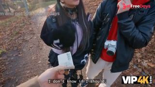 VIP4K. Kawaii tourist Sakura sucks strangers cock in front of her BF in public-1