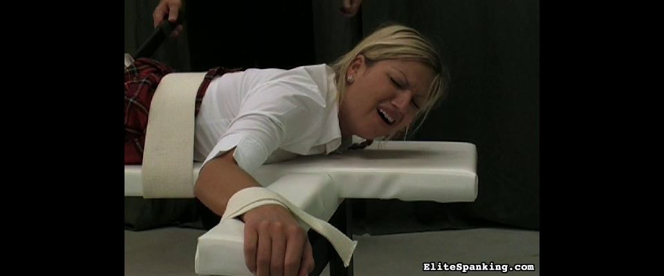 EliteSpanking Lara's a bad girl - EliteSpanking com Spanking - Caning Scene by FetishNetwork com