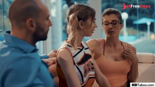 Mature Coach Shares Teen Cheerleader With Husband - Mackenzie Moss, Cory Chase-5