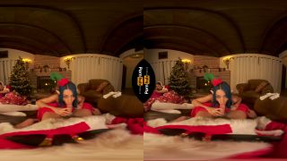 VR 180  Blue Haired Elf Jewelz Blu Rides Santa'S Big Cock -1