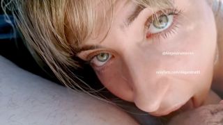 Alejandramoviess Blonde girl gives me a blowjob in my car, after work-8