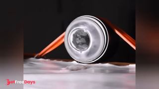 ASMR fleslight fuck with slow motion cumshot-0