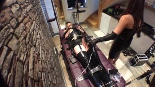 Gynarchygoddess edging e stim nipple play on my bound lat...-2