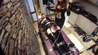 Gynarchygoddess edging e stim nipple play on my bound lat...-3