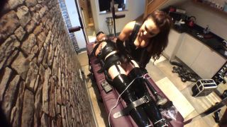 Gynarchygoddess edging e stim nipple play on my bound lat...-8