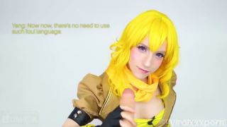 Lana Rain Cosplays Yang Xiao Long And Rides A Black Dildo Lana Rain  black dildo-1