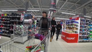 Naughty Lada - Frivolously Dressed in a Supermarket.-9