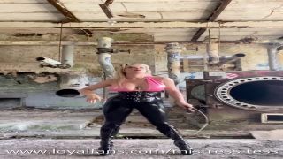 Latex Whip Practice In The Boiler Room.-3