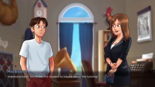 LewdQuest31 - Busty French Teacher Seduces Student | Summertime Saga-2
