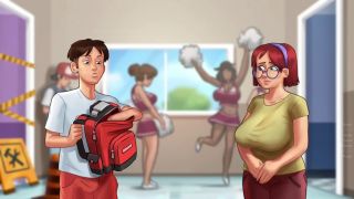 LewdQuest31 - Busty French Teacher Seduces Student | Summertime Saga-6