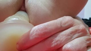 Anal Close up of double penetration of a slutty eife-8