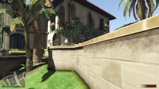 GTAHub - Tracey Cheats her Boyfriend with Trevor in the Pool! Blowjob and Anal sex! GTA Free Porn-5