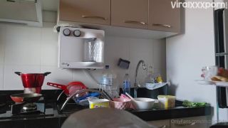  mc MC Bandida Curvy Goddess Teasing in the Kitchen in her lingerie and short dress in this OnlyFans video MC BANDIDA-1