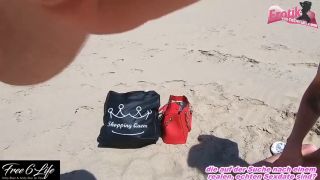 Erotik Von Nebenan Real German couple fucking on public nudist beach-9