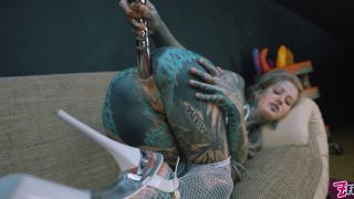 Tattoo Girl Masturbating With BIG STEEL TOY, ANAL Masturbation, Gape, A.-8