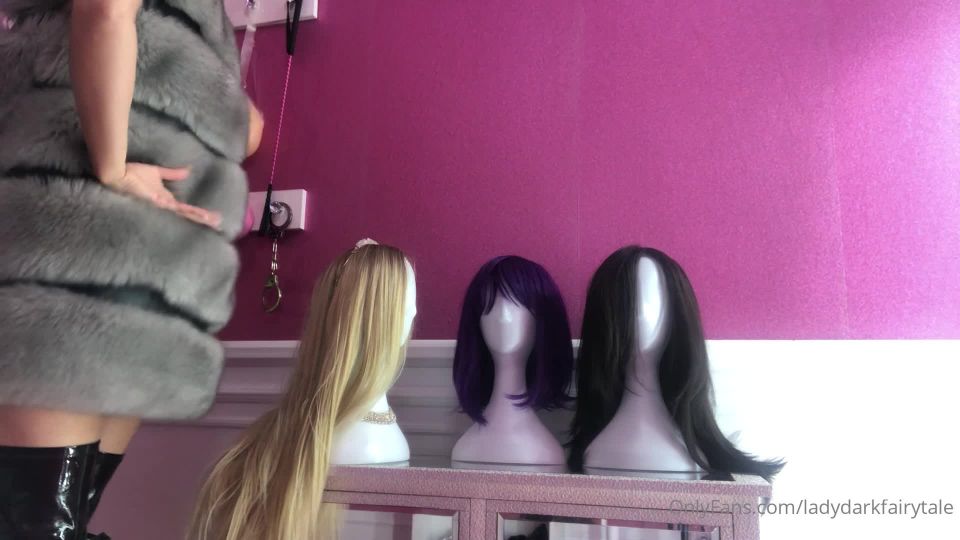 online xxx video 13 Lady Dark Fairy — So Today Sissy Will Learn How To Choose A Wig | sub training | pov merciless femdom