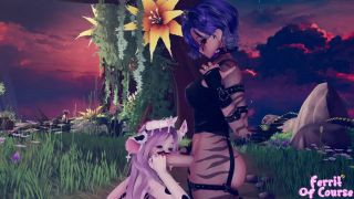 Profesora Two Girlfriends Fuck Outdoors on a Trail  ERP LEWD VR -5