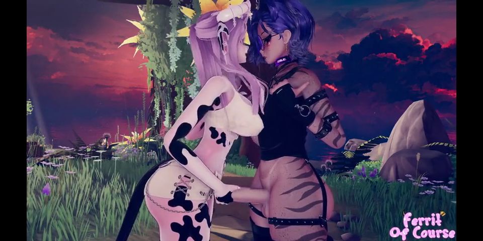 Profesora Two Girlfriends Fuck Outdoors on a Trail  ERP LEWD VR 