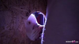 Anorexic german wife get glory hole kake before anal gangbang ....-3