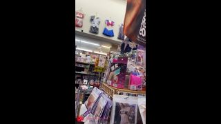 Miyu Loving You - [Exposing yourself at an adult shop] Choosing a dildo while showing your boobs-0