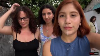 Katty West - Minipack 1 orgy with three girls and one guy fucked them in turns and cum on their faces - public cumwalk HD]-8