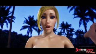 Blonde Big Dicked Futa Fucks Guy And Busty Redhead-2