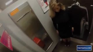 Hot Blonde Teen Has Fun With Her Huge Dildo In a Public Dressing Room | amateur porn | blonde porn femdom heels-1