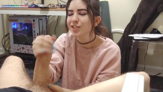 online adult video 49 big feet fetish LilRedVelvet – Huge Dick Cock Worship BJ Facial, facial on cumshot-3