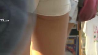 Teens in shorts and their  cameltoes-1