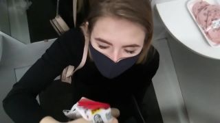 Eleo and Mish in 019 GF makes me Risky Cum inside White Disney Sock in Mall Public Changing Room on public -6