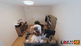 LOAN4K. Young customer wanted to get a loan, but got face fucked eventually-7